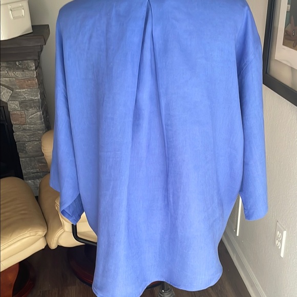 Magaschoni Blue Women's Blouse - Picture 4 of 6